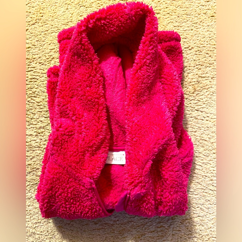 Girls pink Sherpa sweatshirt 5t